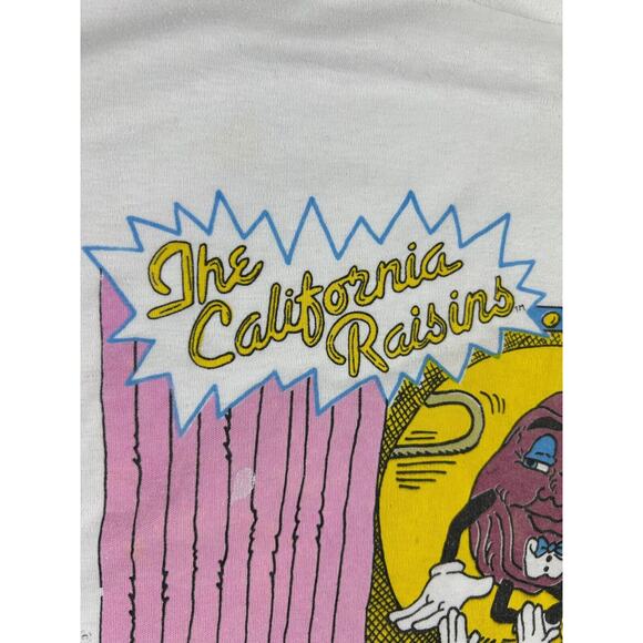Vintage 1987 The California Raisins 3/4 Sleeve Sweatshirt Talent Night BJ Frog L - Picture 4 of 16